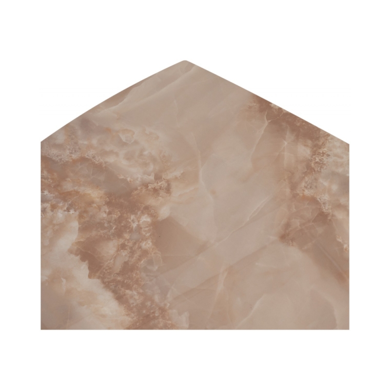 Керамический стол Balde 120 gloss amber jade solid ceramic / black