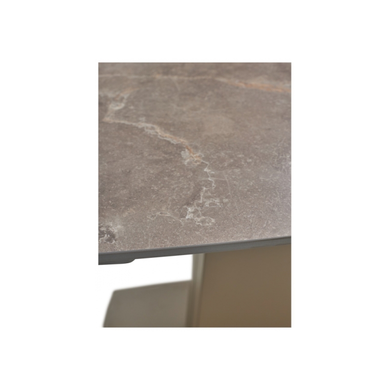 Керамический стол Balde 120 matt latte stone solid ceramic / taupe