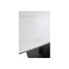 Керамический стол Balde 120 matt white marble solid ceramic / black