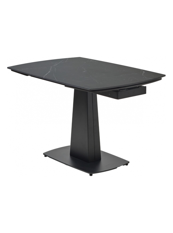 Керамический стол Balde 140 matt black marble solid ceramic / black