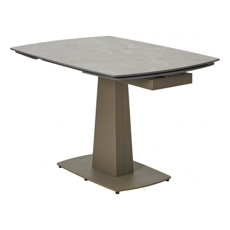 Керамический стол Balde 140 matt latte stone solid ceramic / taupe