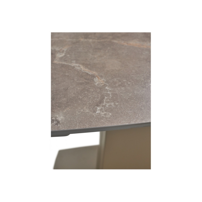 Керамический стол Balde 140 matt latte stone solid ceramic / taupe