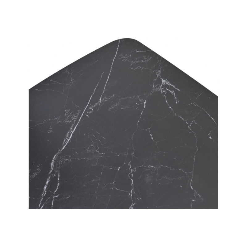 Керамический стол Blanco 160 matt black marble solid ceramic / орех