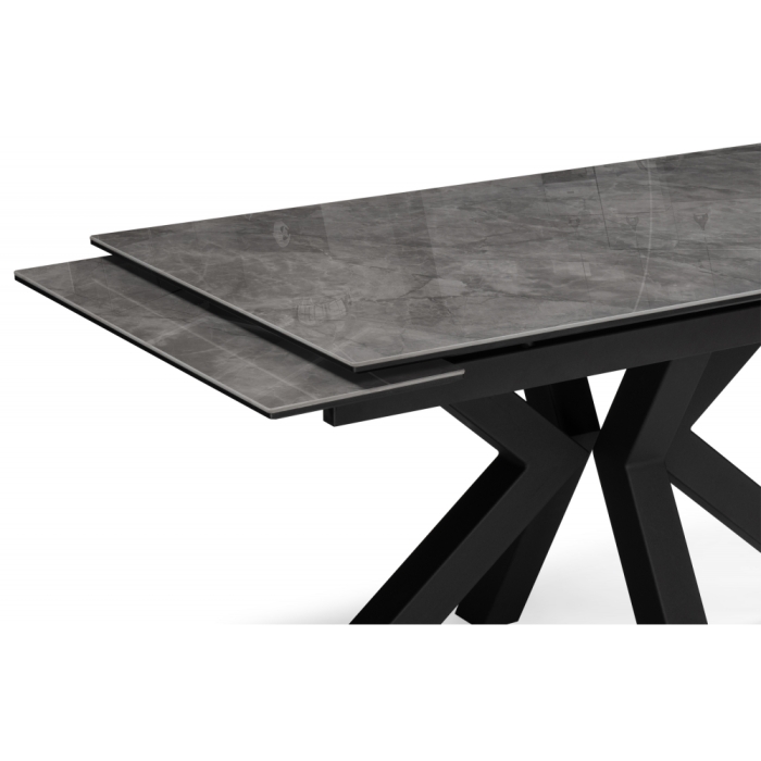 Керамический стол Бронхольм 140(200)х80х77 baolai / черный