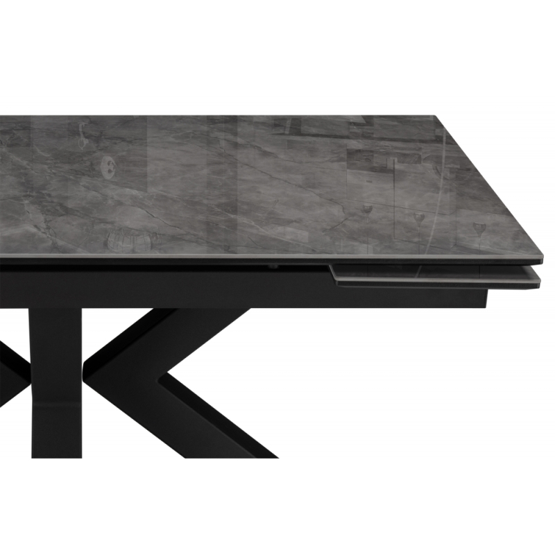 Керамический стол Бронхольм 140(200)х80х77 baolai / черный