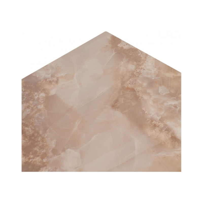 Керамический стол Corner 120 gloss amber jade solid ceramic / black