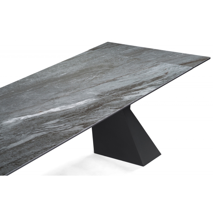 Керамический стол Денхольм 240(300)х100х75 mosco nero matt / черный