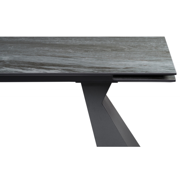 Керамический стол Денхольм 240(300)х100х75 mosco nero matt / черный