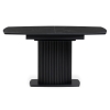 Керамический стол Фестер 160(205)х90х76 черный мрамор / черный