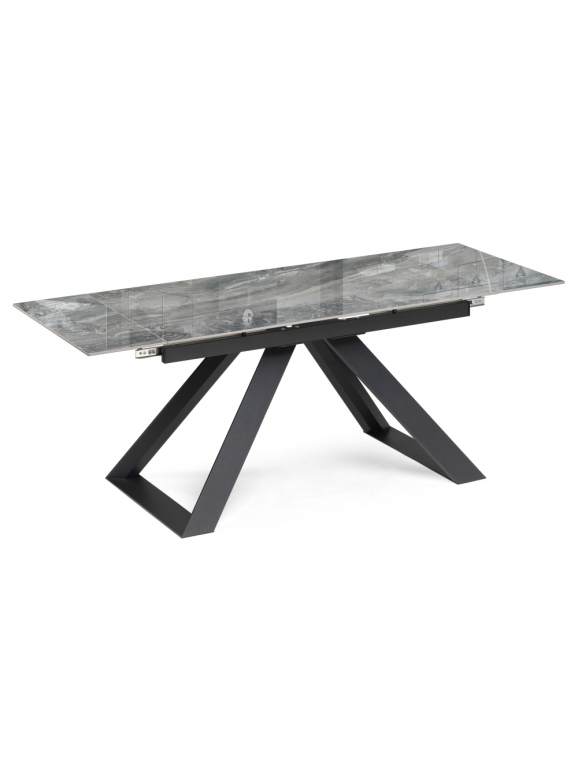 Керамический стол Гарднер 140(200)х80х76 оробико / черный