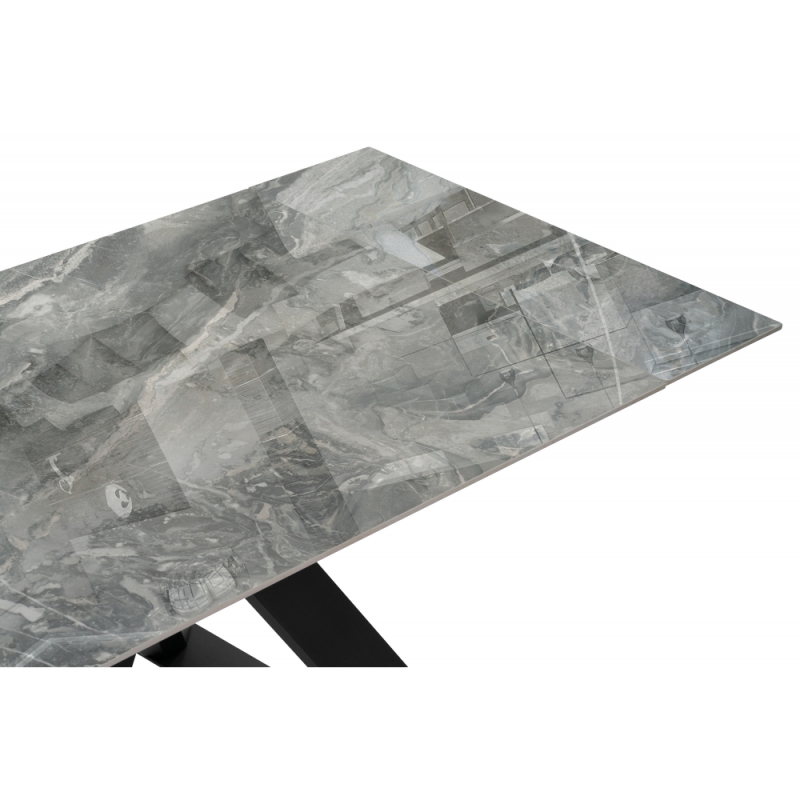 Керамический стол Гарднер 140(200)х80х76 оробико / черный