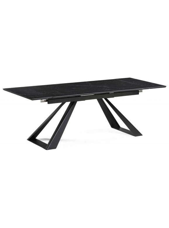 Керамический стол Геральд 160(220)х90х77 черный