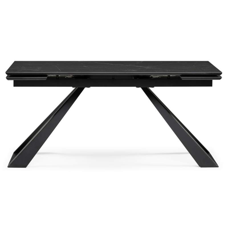 Керамический стол Геральд 160(220)х90х77 черный