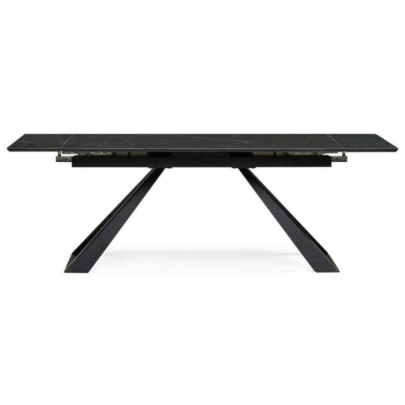 Керамический стол Геральд 160(220)х90х77 черный