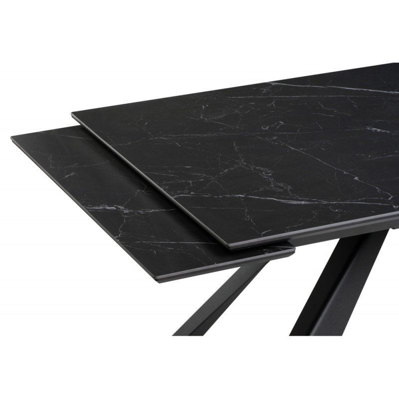 Керамический стол Геральд 160(220)х90х77 черный