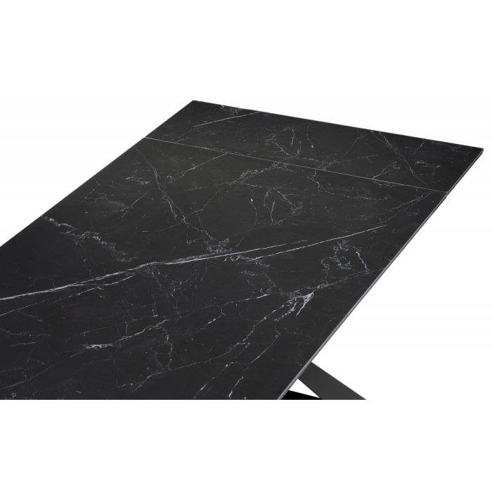 Керамический стол Геральд 160(220)х90х77 черный