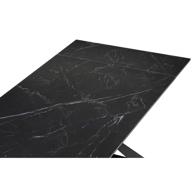 Керамический стол Геральд 160(220)х90х77 черный
