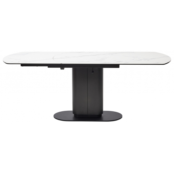 Керамический стол Kai 140 итальянская керамика темно-серый KL-117 / черный