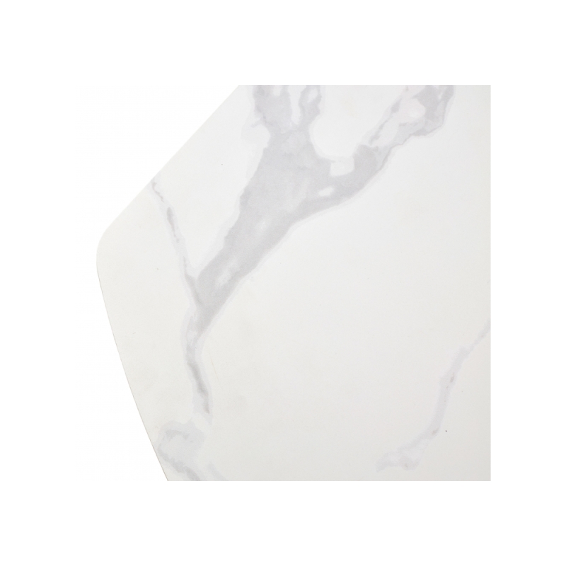 Керамический стол Kai 140 итальянская керамика темно-серый KL-117 / черный