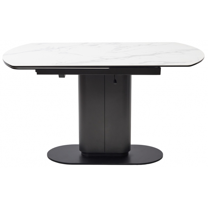 Керамический стол Kai 140 итальянская керамика темно-серый KL-117 / черный