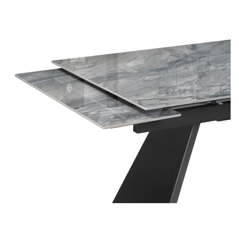 Керамический стол Хорсборо 140(200)х80х79 оробико / черный