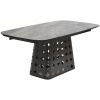 Керамический стол Magnus 180 итальянская керамика KL-80 серый мрамор / темно-серый