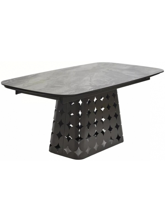 Керамический стол Magnus 180 итальянская керамика KL-80 серый мрамор / темно-серый