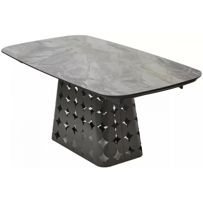 Керамический стол Magnus 180 итальянская керамика KL-80 серый мрамор / темно-серый