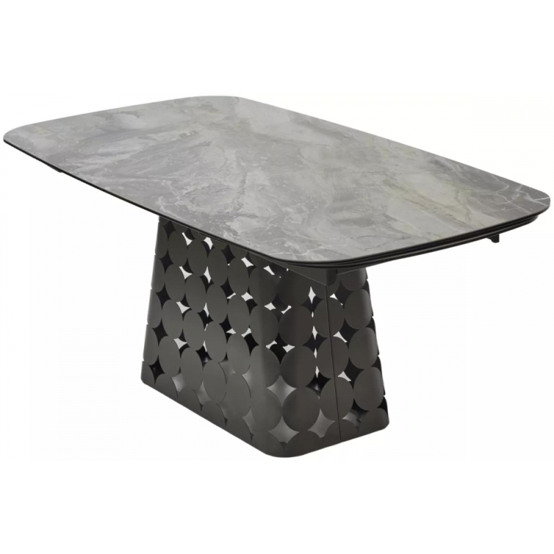 Керамический стол Magnus 180 итальянская керамика KL-80 серый мрамор / темно-серый