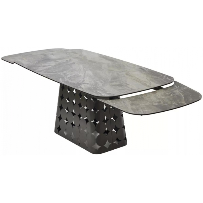 Керамический стол Magnus 180 итальянская керамика KL-80 серый мрамор / темно-серый