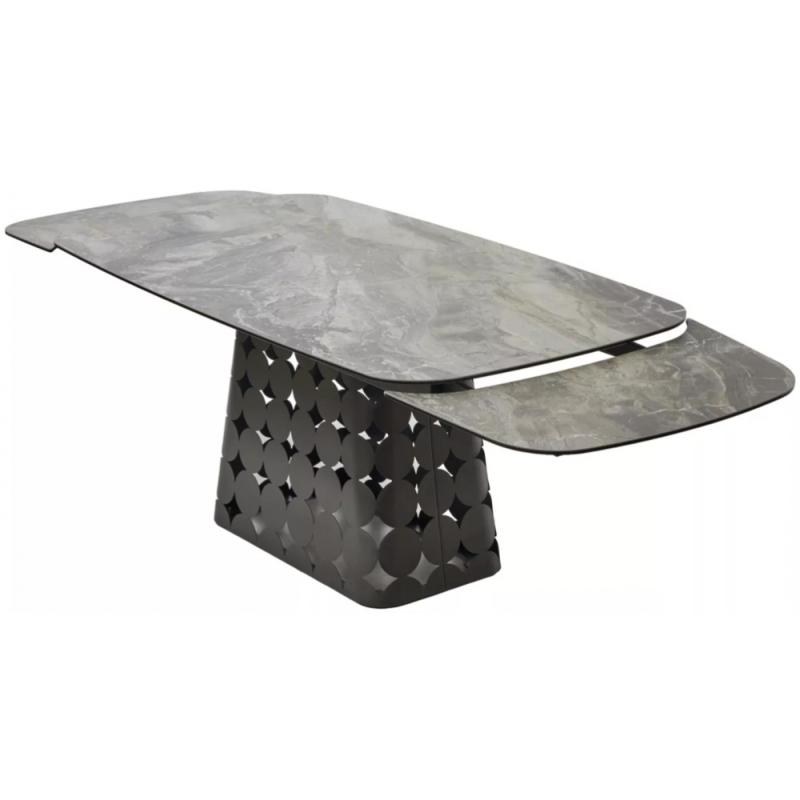 Керамический стол Magnus 180 итальянская керамика KL-80 серый мрамор / темно-серый