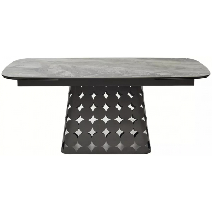 Керамический стол Magnus 180 итальянская керамика KL-80 серый мрамор / темно-серый