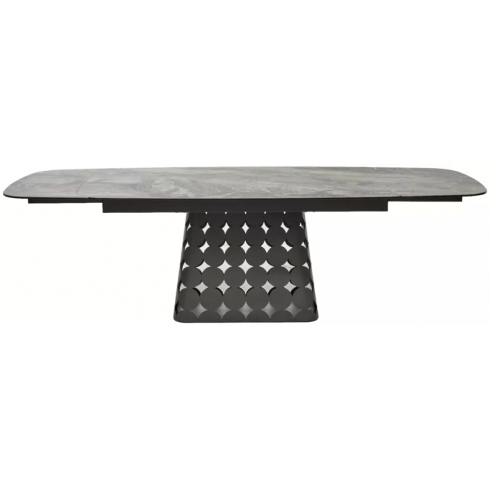 Керамический стол Magnus 180 итальянская керамика KL-80 серый мрамор / темно-серый
