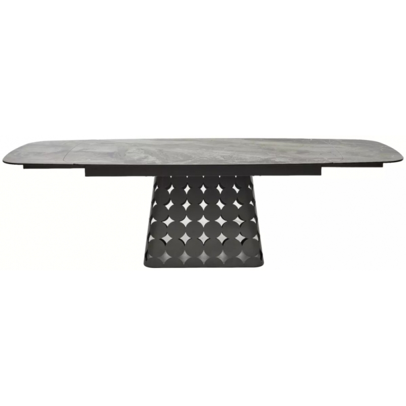 Керамический стол Magnus 180 итальянская керамика KL-80 серый мрамор / темно-серый