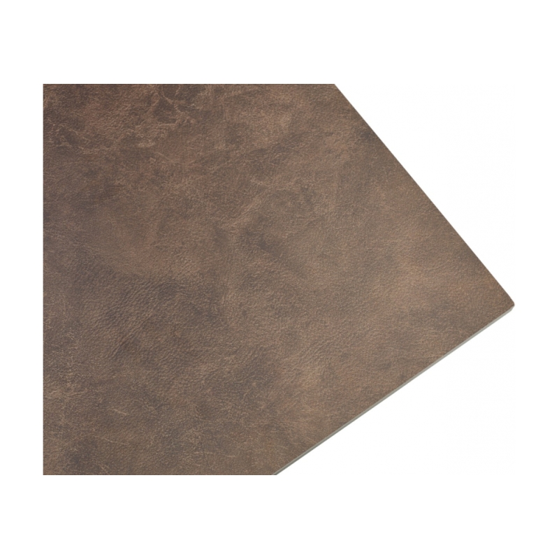 Керамический стол Ragnar 180 керамика 1697 коричневая кожа / темно-серый