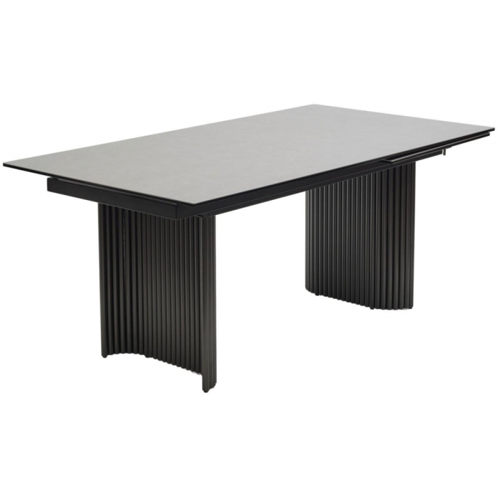 Керамический стол Ragnar 180 керамика 1699 серая кожа / темно-серый