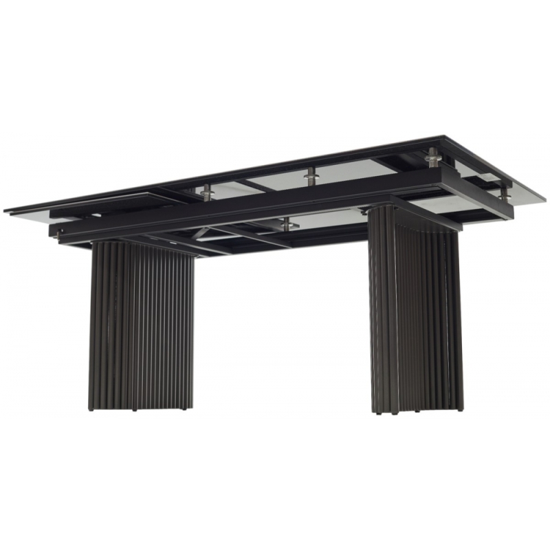 Керамический стол Ragnar 180 керамика 1699 серая кожа / темно-серый