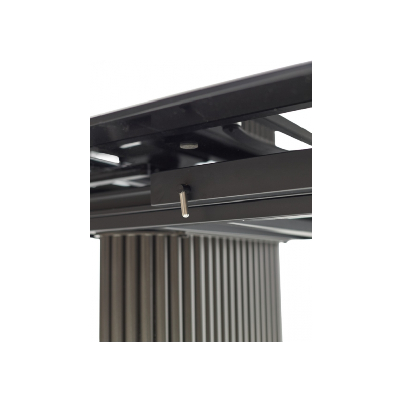 Керамический стол Ragnar 180 керамика 1699 серая кожа / темно-серый