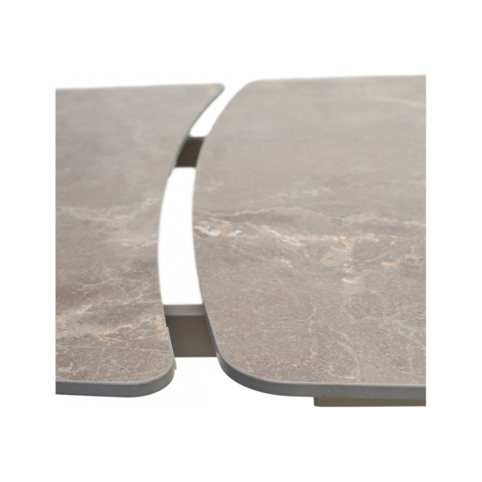 Керамический стол Rivoli 140 matt latte stone solid ceramic / taupe