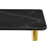 Керамический стол Селена 3 140х80 черный мрамор / золото