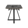Керамический стол Силлем 120(180)х80 риальто серый темный / черный