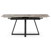 Керамический стол Силлем 120(180)х80 риальто светлый / черный
