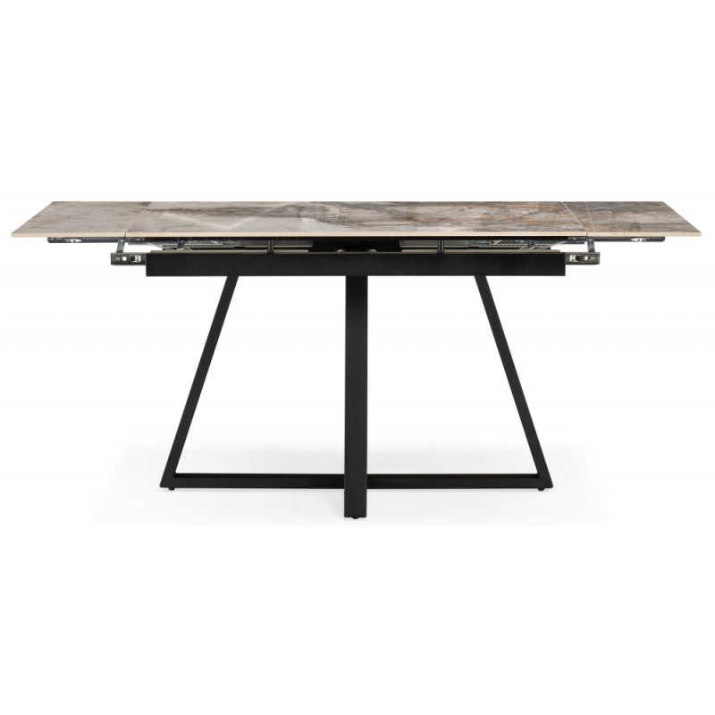 Керамический стол Силлем 120(180)х80 риальто светлый / черный