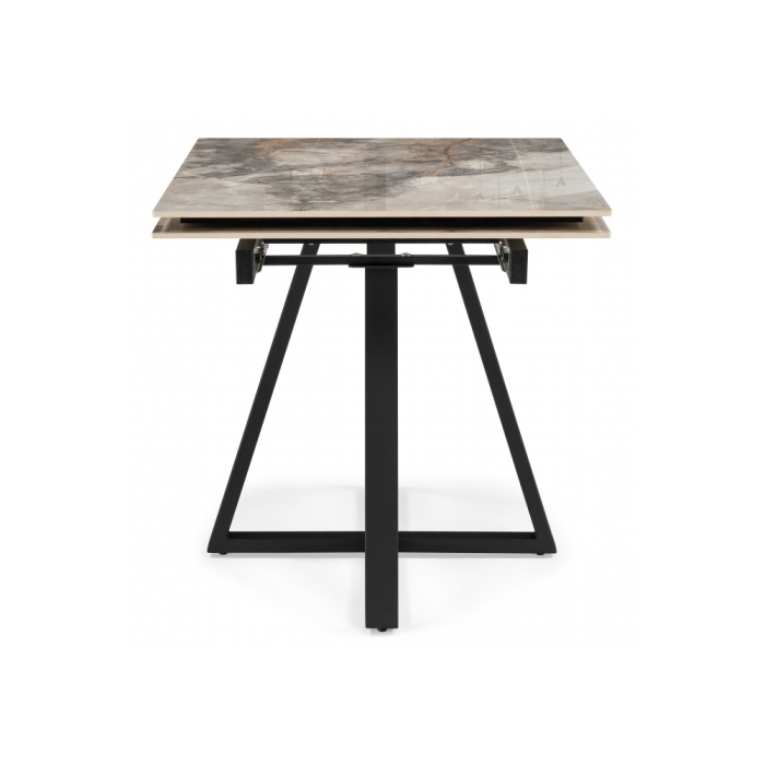 Керамический стол Силлем 120(180)х80 риальто светлый / черный