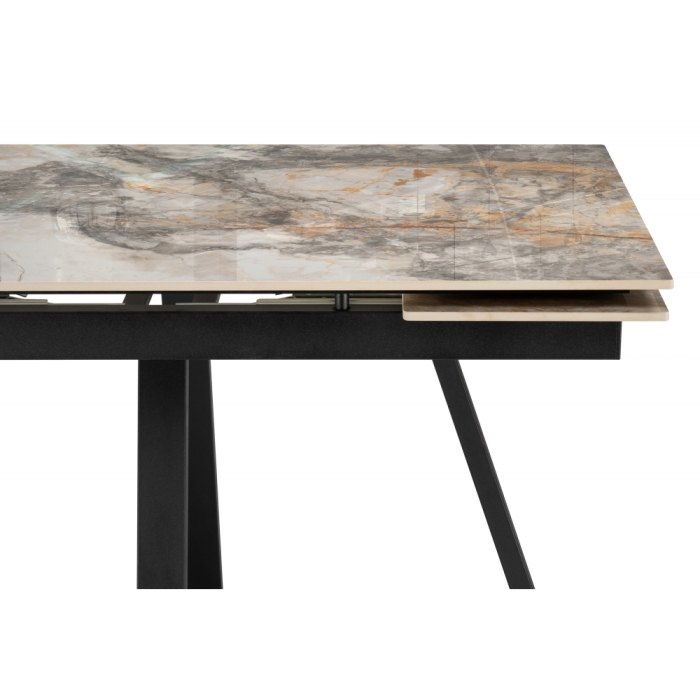 Керамический стол Силлем 120(180)х80 риальто светлый / черный