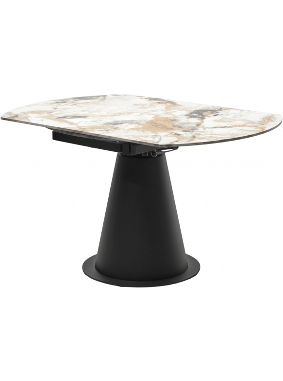 Керамический стол Teramo 135 gloss grand jade solid ceramic / черный