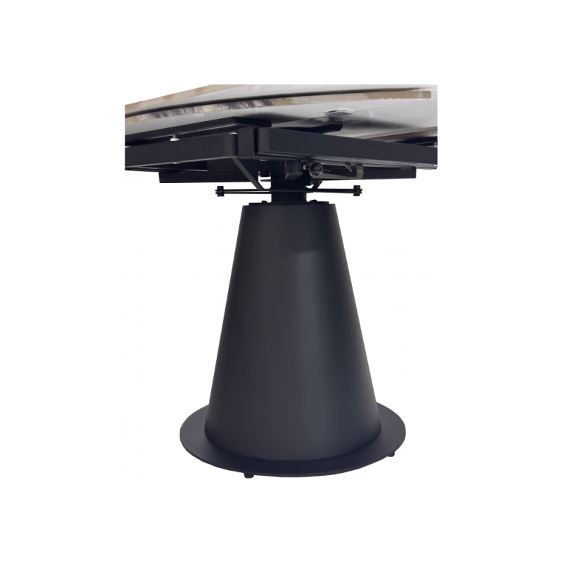 Керамический стол Teramo 135 gloss grand jade solid ceramic / черный