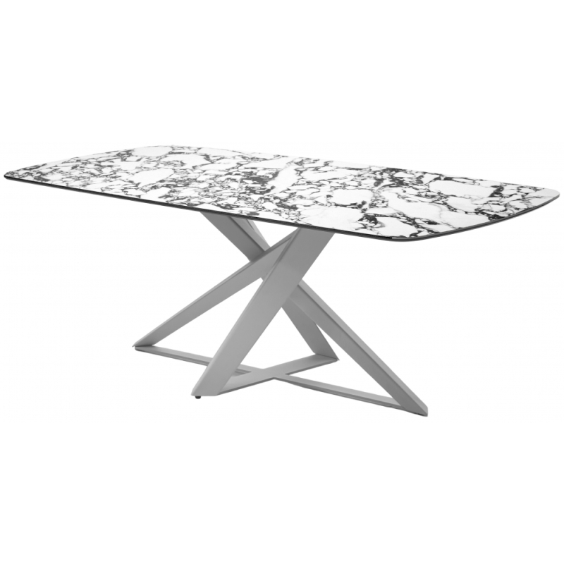 Керамический стол Vicenza 220 керамика bulgari white / белый