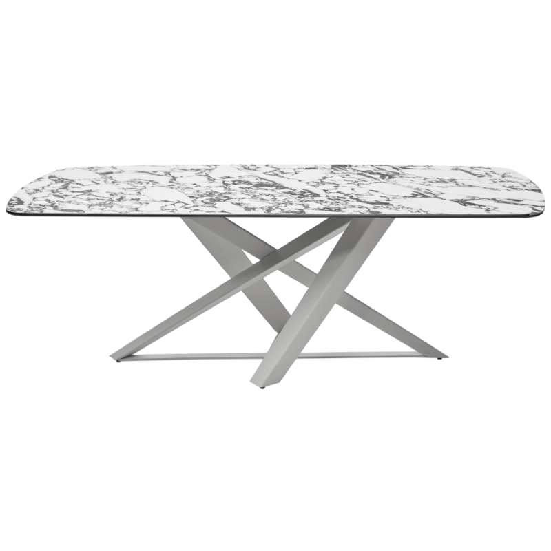 Керамический стол Vicenza 220 керамика bulgari white / белый