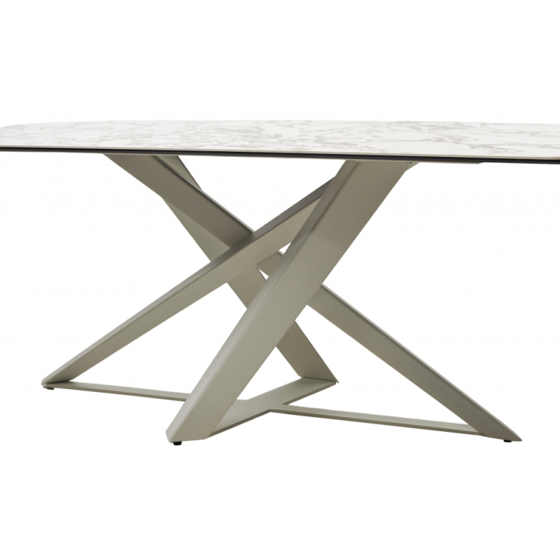 Керамический стол Vicenza 220 керамика bulgari white / белый